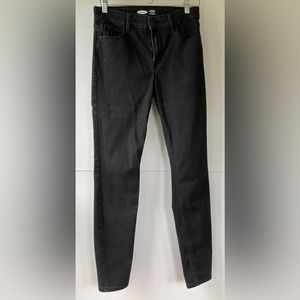 Old Navy ROCKSTAR Super Skinny High Rise 24/7 Sculpt - BLACK